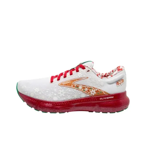 Brooks Glycerin 20 Беговые кроссовки Низкий топ Белый Красный Мужской