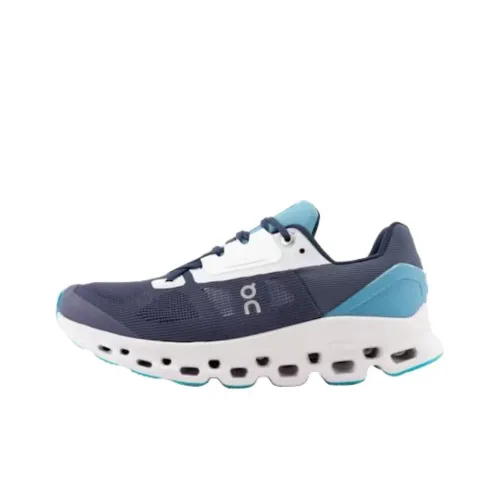 On Cloudstratus 2 Амортизация Низкий Топ Беговые кроссовки Мужские Фиолетовый Синий