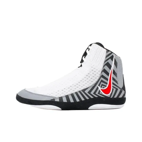 Nike Inflict 4 Дышащие Высокие Кроссовки для Тренировок Унисекс Белые Серые