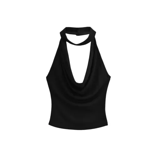 TSKIU Черные Женские Рубашки T