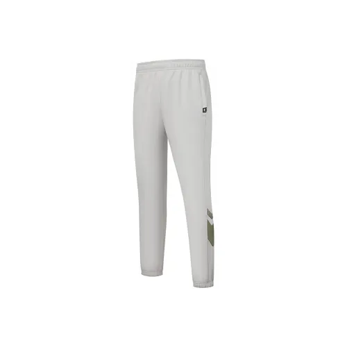 QIAODAN Вязаные тренировочные брюки Мужские Лунный камень Серый Горчичный зеленый