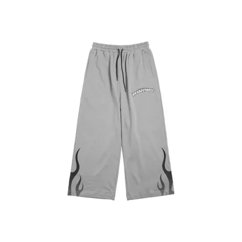 PHANTACI Gray Men's Casual Pants PHANTACI Серый Мужские Повседневные Брюки