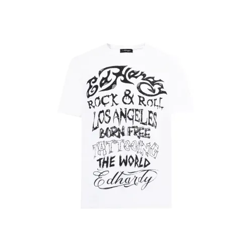 Ed Hardy Белая Унисекс Футболка