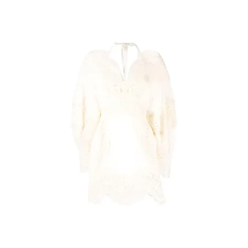 Zimmermann Длинное платье с длинными рукавами женское желтое