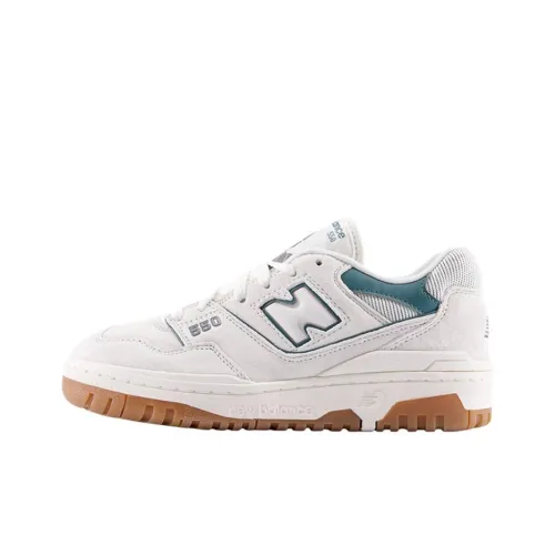 New Balance NB 550 Устойчивый к истиранию Низкий Топ Casual Женский Белый