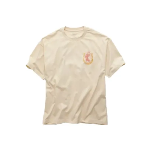 AMERICAN EAGLE Бежевые Мужские T-рубашки