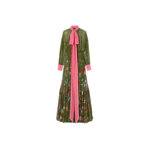 GUCCI FW25 Длинное платье с длинными рукавами женское