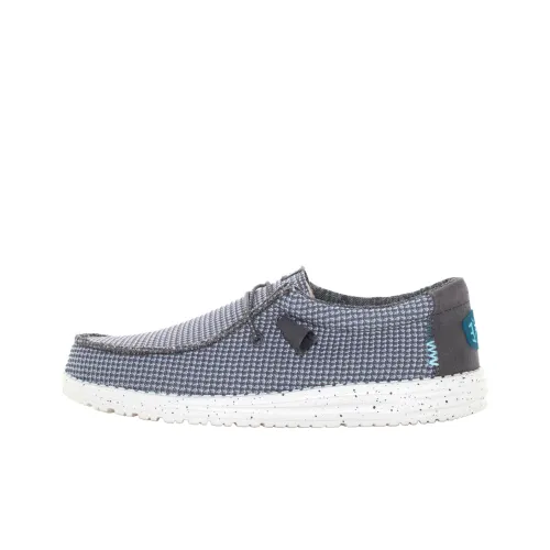 Heydude Мужские повседневные туфли Low Top Серый Синий Мужской