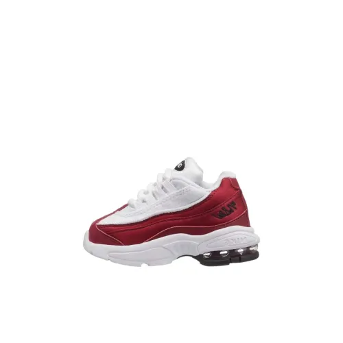 Nike Air Max 95 LX Амортизация Износостойкий Низкий Топ Обувь для малышей Красный Infant And Toddler