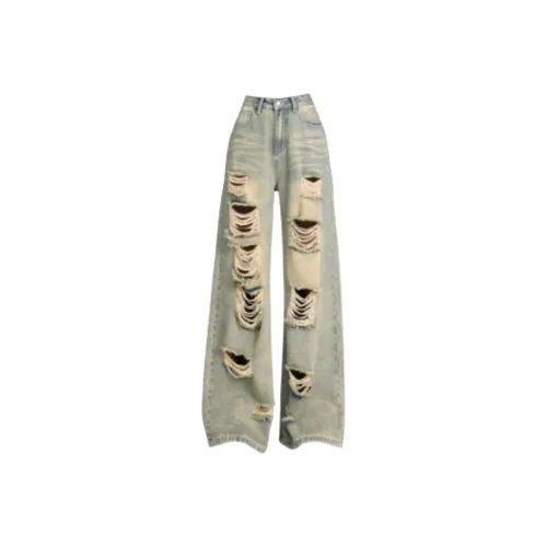 EMDPN Джинсы с высокой посадкой женские