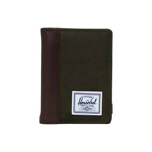 Herschel Кошельки Плющево-зеленый & Кофе Унисекс