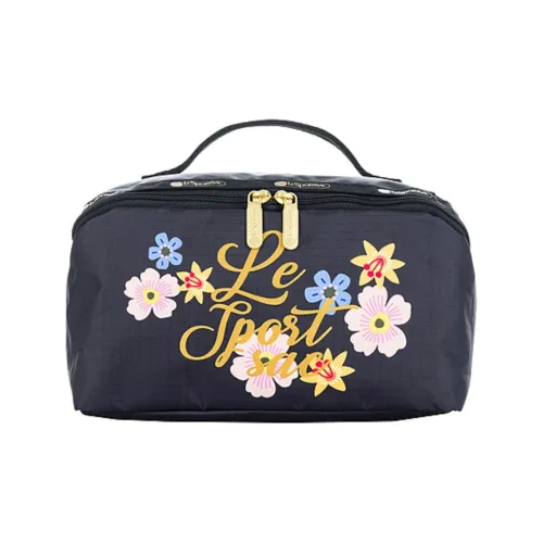 LeSportsac Ткань Путешествие Сумка для хранения Средний размер Женская Черная