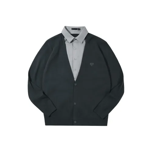 HLA Зеленый Серый 27 Мужские Свитера