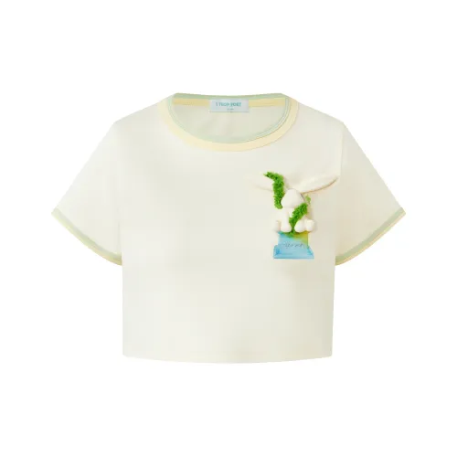 1 TROP FORT 2025 Лето Короткий рукав T-рубашка Женская