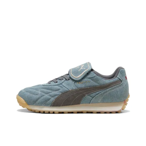 FENTY X SMURFS X PUMA Устойчивый к истиранию Низкий Топ Повседневная Обувь Унисекс Синий