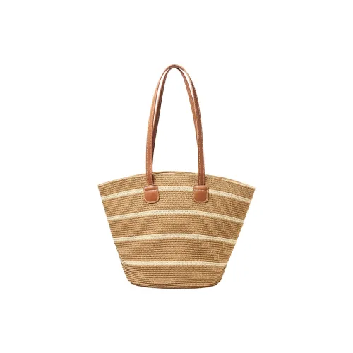 OUBOTE Сумка Tote из синтетической кожи сумка через плечо женская белый полосы хаки