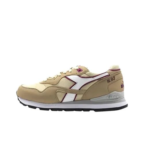DIADORA N.92 Устойчивые к истиранию низкие беговые кроссовки унисекс коричневого цвета