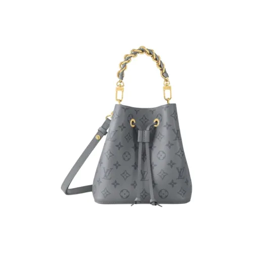LOUIS VUITTON NéoNoé Телячья кожа Вода Сумка-ведро Сумка через плечо Женская Серый