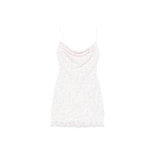 BALMAIN SS25 Slip Платье Женское Белое