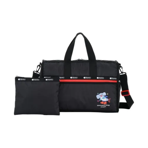 LeSportsac X Duck Коллаборация Ткань Одно плечо Сумка Большая Унисекс Черная