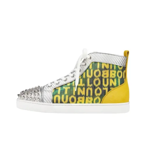 Christian Louboutin Lou Spikes Скейтборд Кроссовки Высокие Мужские