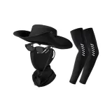 Чёрный набор из 4 шт. [Включает брендированный чехол для очков/ткань]