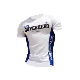 Белая рубашка с короткими рукавами + синие шорты WD25406