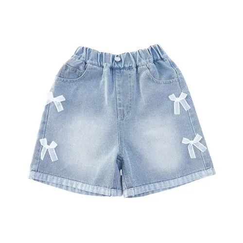 Miller Castle Стильный Повседневный Боковой Бант Деним Детский