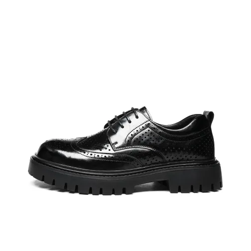 CHINT Мужская повседневная обувь, низкий топ, черный, дышащий, с вырезами, для мужчин