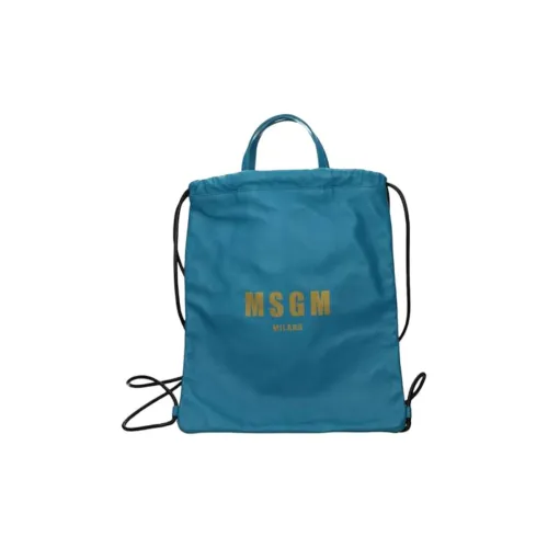 MSGM Кожа Рюкзак Унисекс Синий