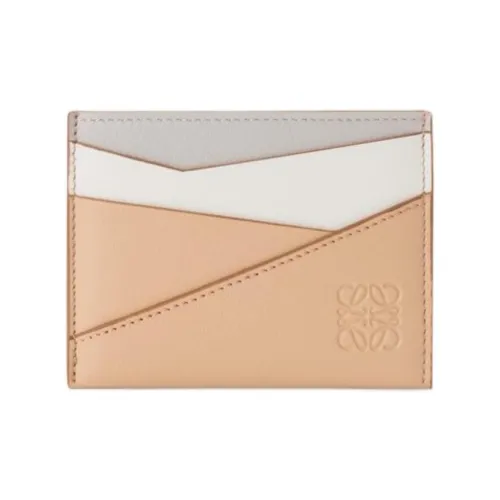 LOEWE Пазл Коровья кожа Картхолдер Женские Призрак Шелковистый Бежевый