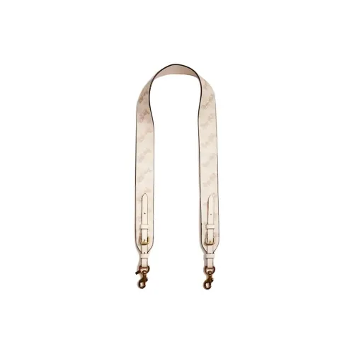 COACH Покрытый холст Сумка Ремень Женские Мел Бежевый