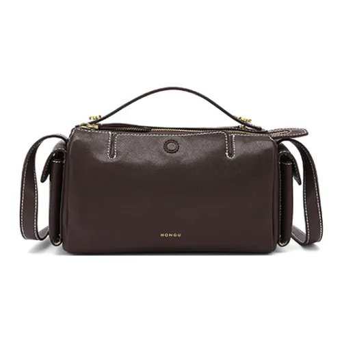 HONGU Сумка через плечо из синтетической кожи женская темный кофейный черный