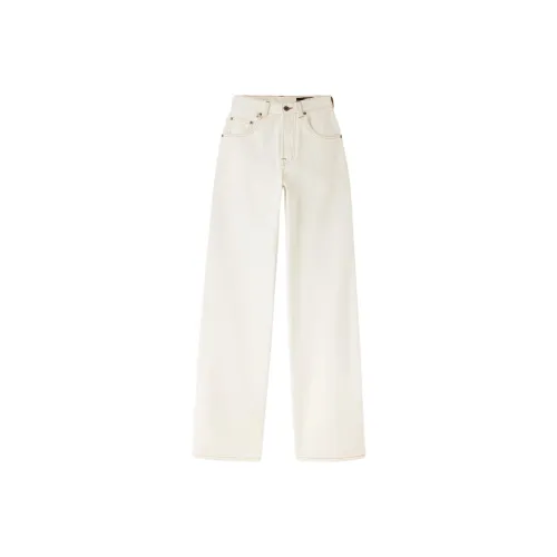 Jacquemus Экрю Женские Джинсы