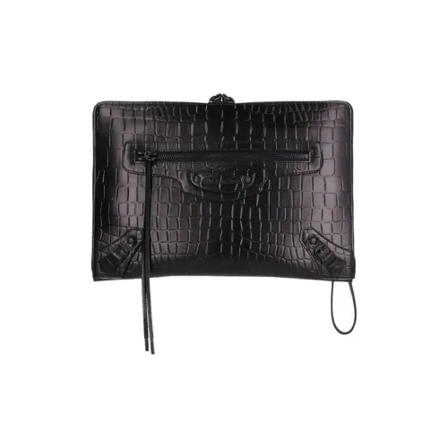 Balenciaga Телячья кожа Клатч Женский Коричневый