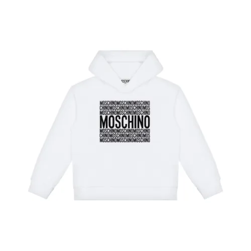 MOSCHINO Толстовка Хлопок Hoodie Logo С принтом Дети Возраст 3-7 лет