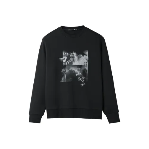 HLA Черный узор 6B Унисекс Свитшоты