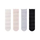 Белый + Розовый + Светло-серый + Черный [4 шт]