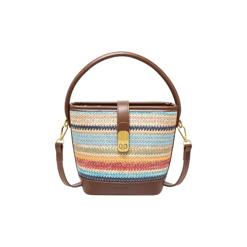 AOKANG Сумка из синтетической кожи ведрообразной формы сумка через плечо сумка маленькая женская радужная