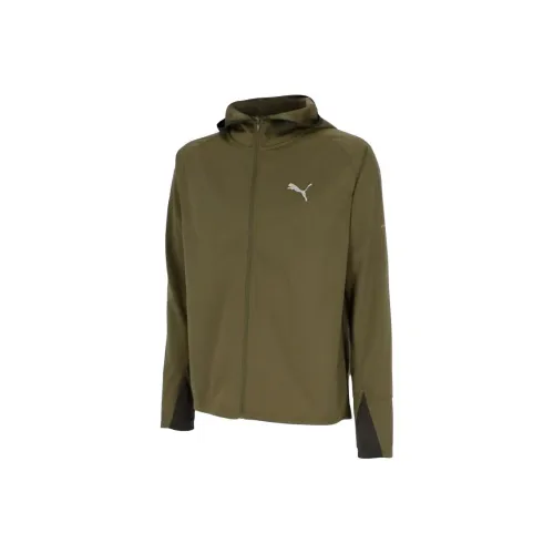 PUMA Куртки и Пальто Мужской Темно-оливковый