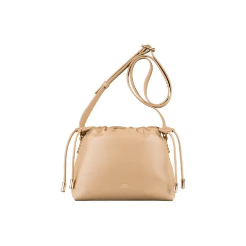 A.P.C Ninon ПУ (полиуретан) Сумка через плечо Маленькая Женская Гравий