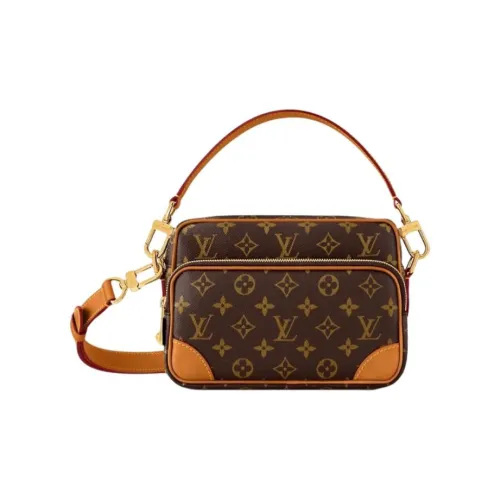 LOUIS VUITTON Покрытый холст Сумка через плечо Сумка Мужская Коричневая