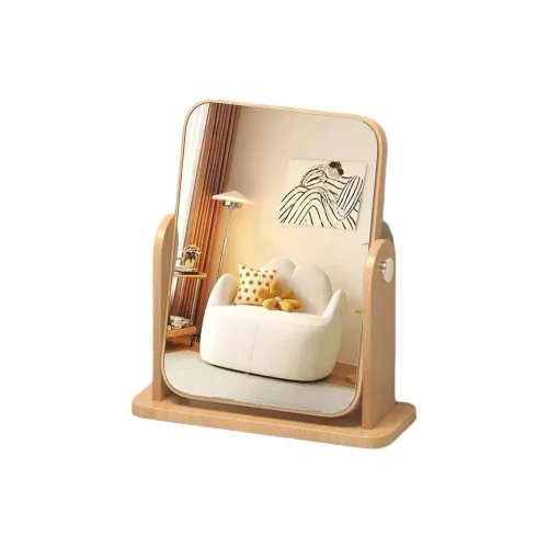 JIXUAN Зеркало для макияжа Комната для общежития Зеркальная тумба Стол Tubas Деревянный Вращающийся