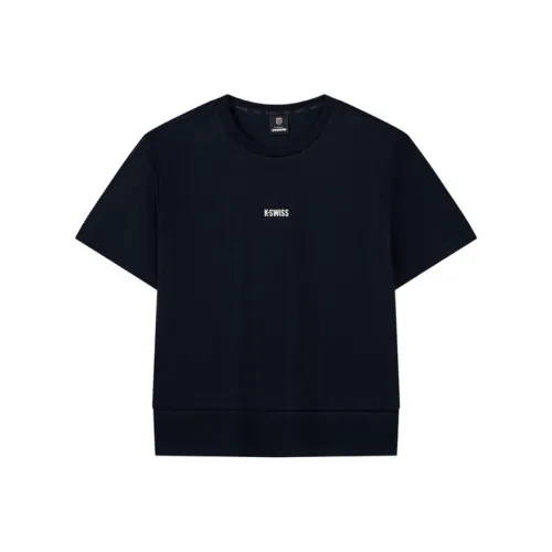 K·SWISS Черная унисекс футболка
