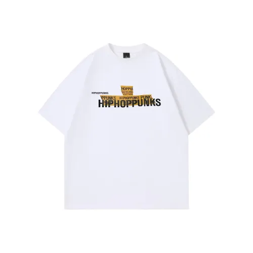 HIPHOPPUNKS Белый Мужской T-Рубашка