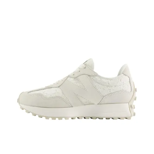 New Balance NB 327 Устойчивые к истиранию низкие беговые кроссовки для женщин цвет экрю