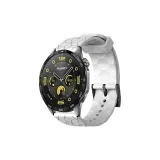 [Белый] Футбол Узор, застежка-булавка, силиконовый ремешок