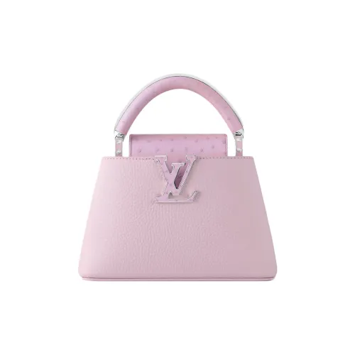 LOUIS VUITTON Capucines Коровья кожа Одно плечо Сумка Мини Женская Вишневый цветок Розовый