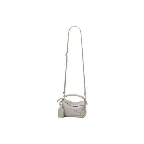 LOEWE Пазл Овчина Сумка Мини Женские Оболочка Серый