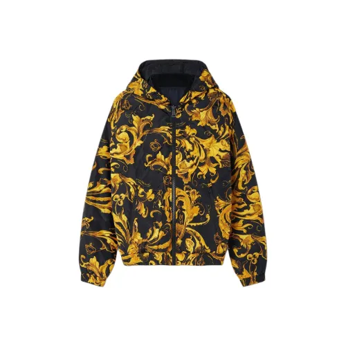 VERSACE Черный Золотой Мужской Пуховик